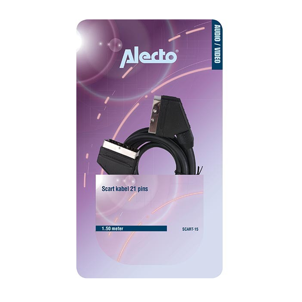 Audio Video Scart Kabel 21 pins 1,5 m SCART-15 Alecto