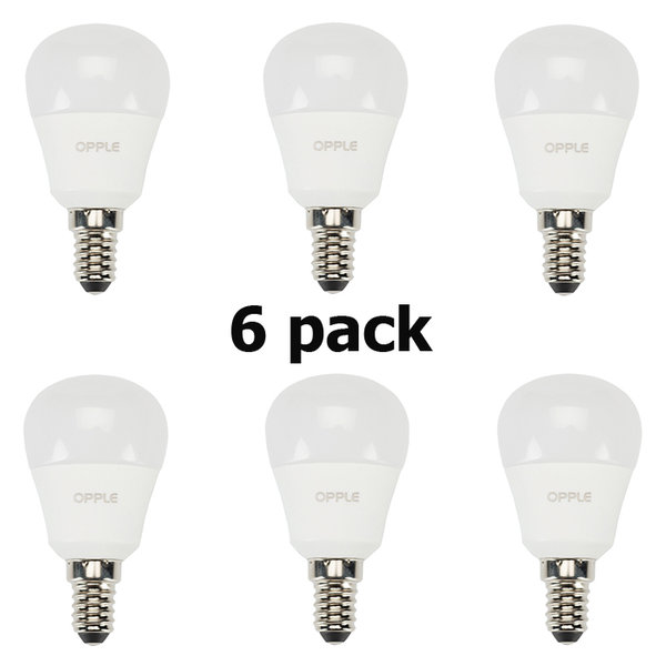Opple LED Lamp E14 4W Warmwit 140043914 6-pack